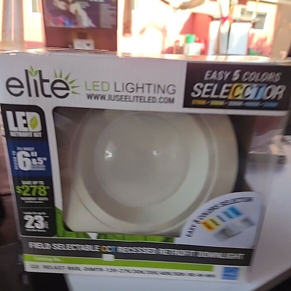 Elite LED Light‎ 4” Round Recessed Downlight Fixture G3 Field Selectable CCT - Picture 1 of 8